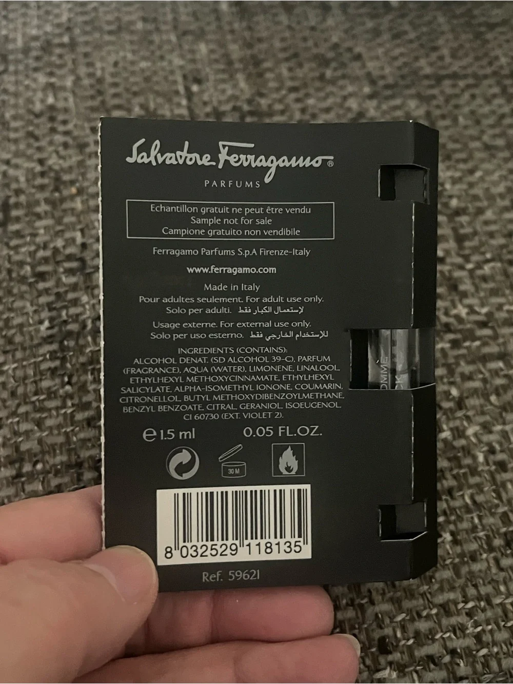 Salvatore Ferragamo Black Pour Homme